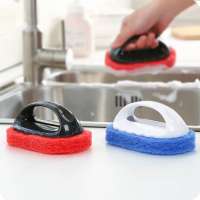 Strong decontamination plastic handle kitchen cleaning sponge Cleaning brush bath brush